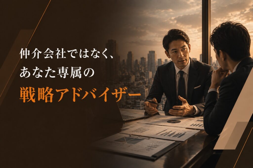 仲介会社ではなくあなた専属の戦略アドバイザー